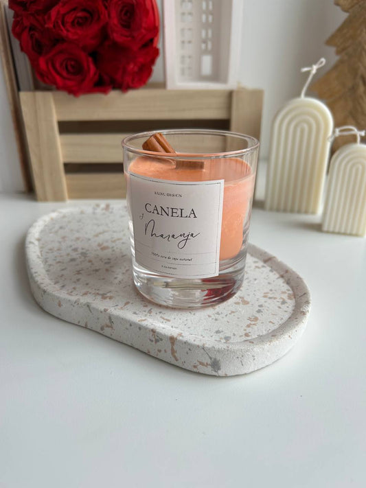 Vela Canela y Naranja
