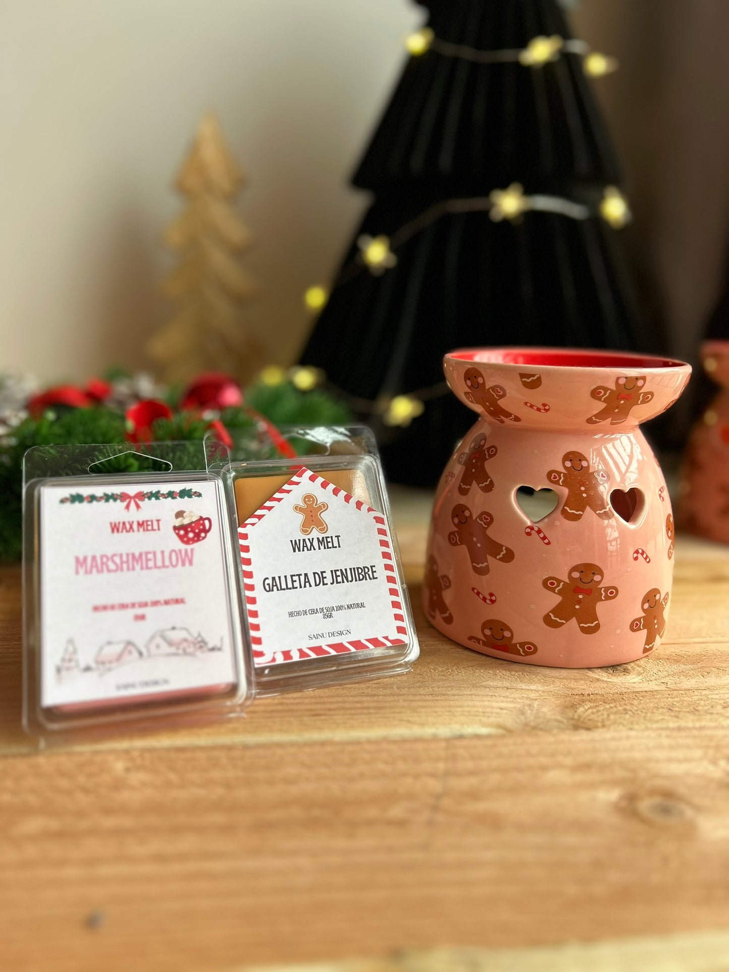 Pack quemador y wax melts navideños