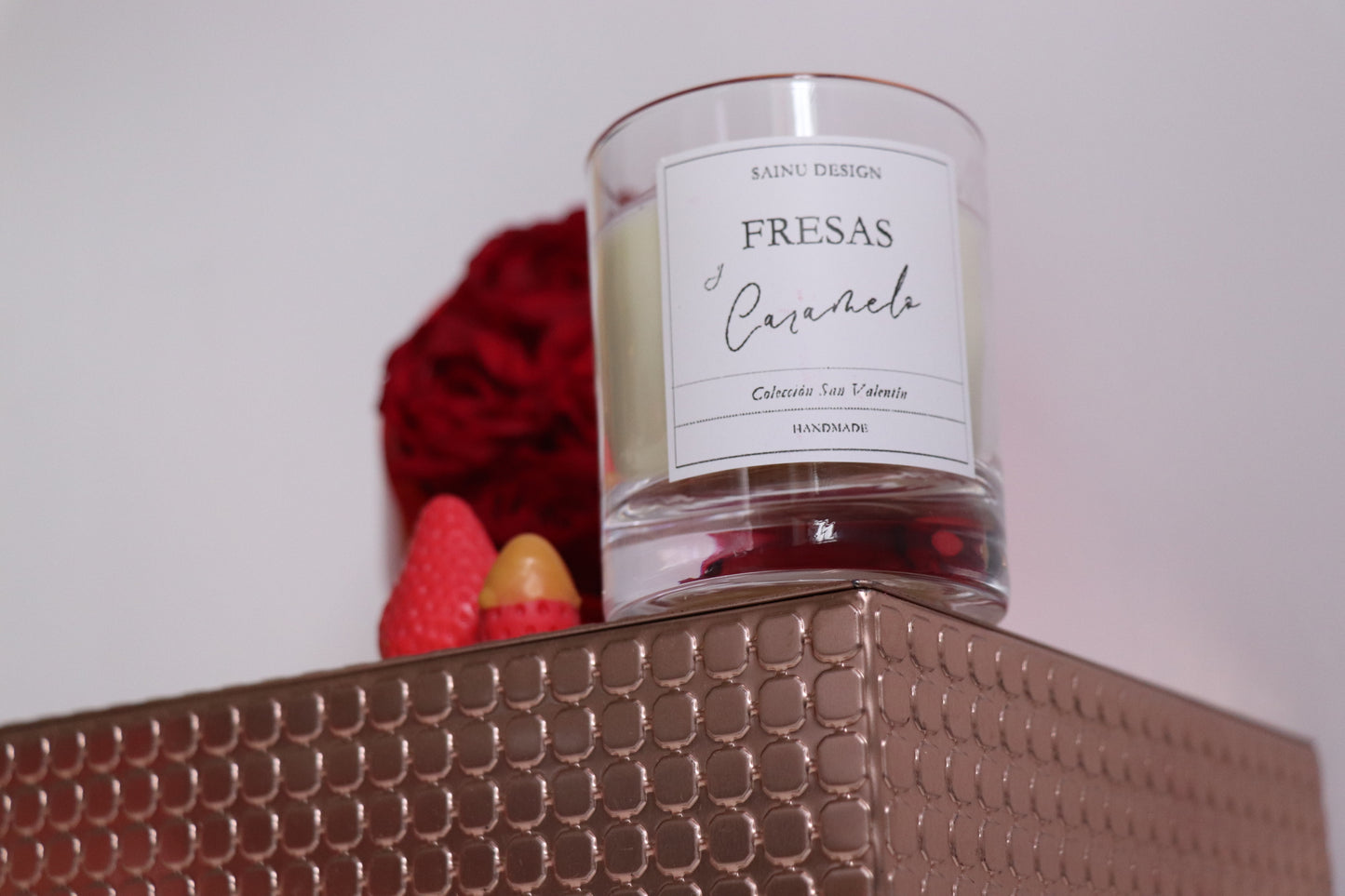 Vela Fresas y Caramelo