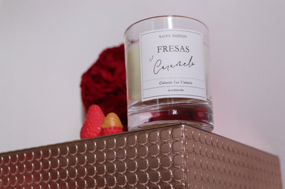 Vela Fresas y Caramelo